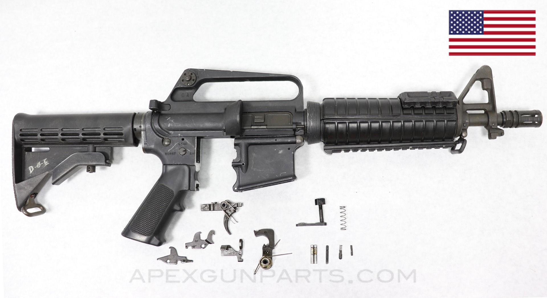 Colt model RO639 SMG / SBR 3 round burst Parts Kit, with 10.5