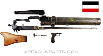 German MG-08 / 15 (Maxim) Machine Gun Partial Parts Kit With Barrel, 7.92X57 *Good* 