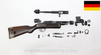 MP-41 Parts Kit w/Wood Stock, Haenel Marked Torch Cut Receiver, German Issue, 9mm *Good* 