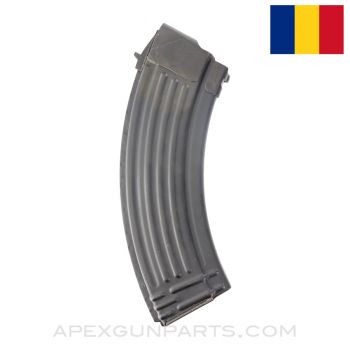 Romanian AK-47 Magazine, Rework / Reblued Steel, 30rd, 7.62x39 *Very Good*