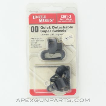 Uncle Mike's QD Sling Swivels, Winchester 94 / Marlin 336, For 1" Slings, 1391-2 *NEW*