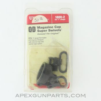 Uncle Mike's QD Magazine Cap Sling Swivels, For 1" Slings, 870 Express, 1800-2 *NEW*