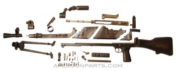 BREN MK3 Parts Kit w/ Cut Receiver Pieces, .303 British, *Good* 