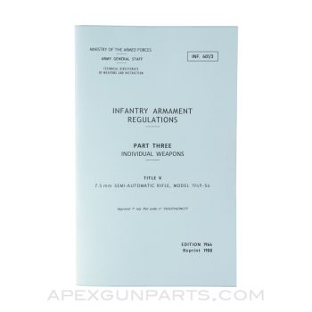 1964 MAS 1949-56 Training Manual, Paperback, Translation from Original *NEW*