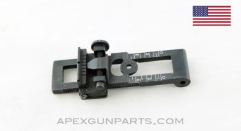 Thompson SMG Adjustable Rear Sight Leaf Assembly, Complete, Lyman, *Excellent* 