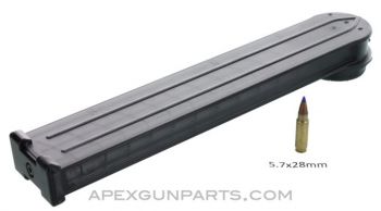 AR57 / PS90 / P90 Magazine, 5.7x28mm, 50rd Polymer, Translucent Black, *NEW*