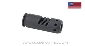 AK-47 / AKM Muzzle Brake, 14x1 LH, US Made, 922(r) Compliant, *Excellent* 