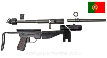 FBP M/948 Parts Kit w/ Original Live Barrel and Trunnion, Collapsible Wire Stock, 9x19 *Very Good* 