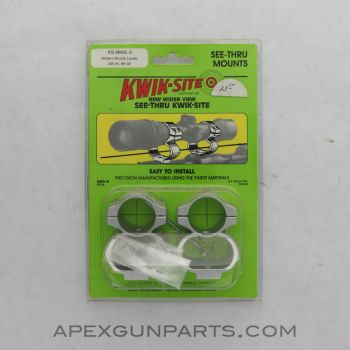 KS-MK85-S Kwik-Site See Through Scope Mount, Muzzle Loader, Silver *NEW*