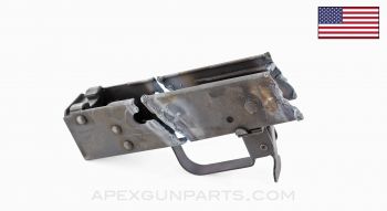 AK Trigger Guard Assembly, Rear Pistol Trunnion, w/ Demilled Receiver, US Made *Unused*