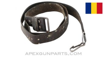 Romanian AK-47 Leather Sling, No Keeper *Fair*