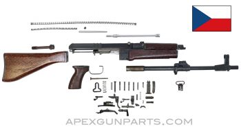 Czech VZ-58 Fixed Stock Parts Kit ,15.5" Populated Barrel, Factory Finish, Composite Furniture, 7.62x39 *Good* 