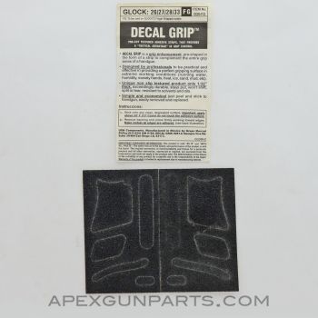 Aftermarket Decal Grip Enhancer Glock 26 w/ Finger Grooves, Decal Grip G16-FG *NEW*