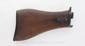 1914 Lewis Gun Buttstock Assembly, w/ Late Tang, Bantam Length *Good* 