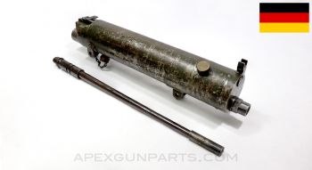 MG-15 / ST-61 Barrel And Water Jacket Assembly W/Sights, WW2 German, 23.5&quot;, 7.92x57 *Good* 