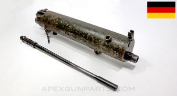 MG-15 / ST-61 Barrel And Water Jacket Assembly W/Sights, No Jacket Fittings / Caps, WW2 German, 23.5&quot;, 7.92x57 *Good* 