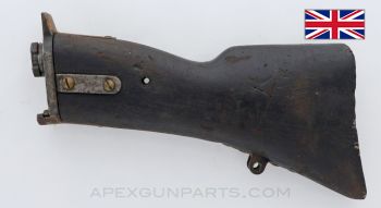 1914 Lewis Gun Project Buttstock, w/ Late Tang, Bantam Length *Fair* 