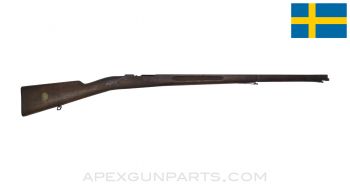 Swedish M96 Mauser Rifle Stock, 45&quot;, Cracked, Wood *Good*