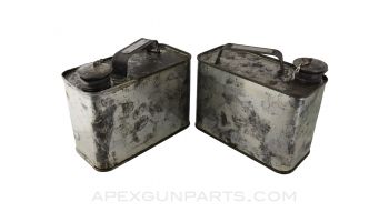 WW2 German MG Oil and Fuel Canisters *Good*