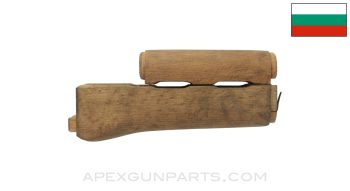 Bulgarian AK-47 Handguard Set, Wood, Stripped Finish *Good*