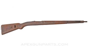G24T Mauser Stock, 37.5&quot;, Waffen Marked, Czech Blank, w/ Bayonet Lug & Buttplate, WW2 Issue *Good*