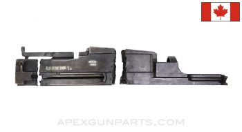 Canadian BREN MK1m Torch Cut Receiver Sections, w/ Rear Sight, No Front Piece, 3 Sections *Good* 