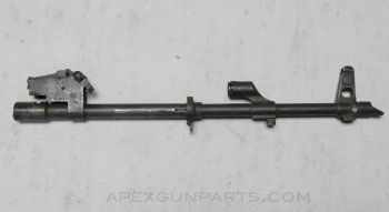 Romanian AK-47 / AKM Barrel Assembly, 16", Chrome Lined, Cold Hammer Forged, Slant Brake, Weld Slag & bends on FSB *Fair* 