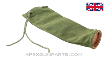 Lee-Enfield Rifle Muzzle Cover, OD Green Canvas *Very Good* 