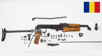 Romanian M65 AK-47 Under Folder Parts Kit, Matching Numbers, Wood Foregrip, 7.62x39 *Very Good* 
