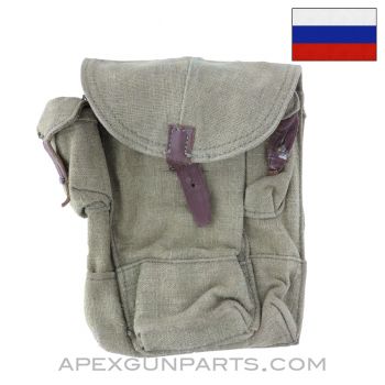Russian 3 Cell canvas Pouch, Type 2 *Good*