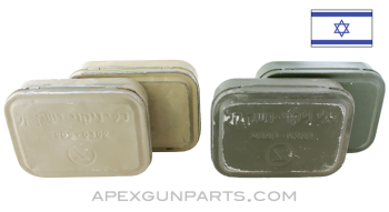 Israeli IDF Army Small Arms Cleaning Kit Box, Steel, Color Selection *Good*