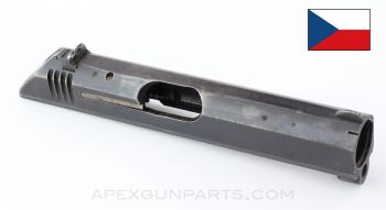 CZ27 Slide Assembly, Complete, Markings Removed from Top, WW2, Blued, 7.65 / 32ACP *Good* 