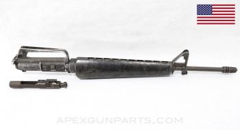 Colt 604 M16 Upper Assembly, 20" Barrel, 3-Prong Flash Hider, Bolt Assembly, Charging Handle, 1966-1969, Grey Finish. 5.56 NATO *Good* 