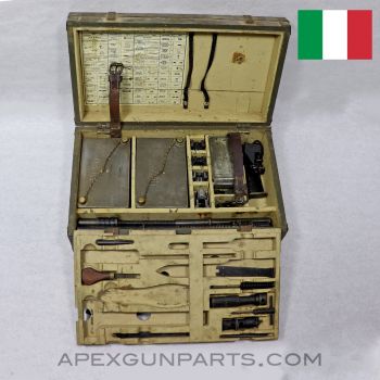 Breda M37 Armorers Chest, w/ Tray Inserts and Various Parts, Portuguese Contract *Good* 