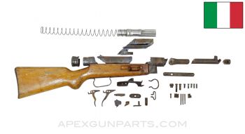 Beretta M38/49 (Model 5) SMG Parts Kit, w/ Demilled Receiver Pieces and Cut Barrel, 9mm, *Good* 