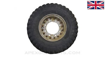 British Ferret Tire / Aluminum Wheel Assembly, 36 Inch Diameter, Painted *Used*