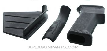 Featureless AK Pistol Grip w/Changeable Fin & Backstrap, CA Compliant, *NEW*