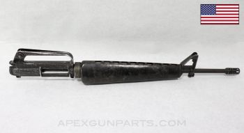 Colt 604 M16 Upper Assembly, 20" Pencil Barrel, Triangle Handguards, No Ejection Port Cover, 1969-1970, 5.56 NATO *Good*