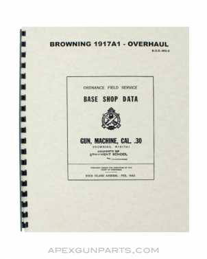 1917A1 Field Service Manual, Reprint of Original, Paperback *NEW*