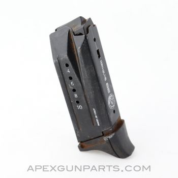 Ruger SR9C Magazine, 10rd, w/ Finger Ext, Made in Italy, 9mm *Good*