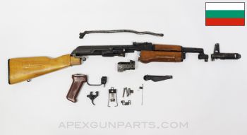 Bulgarian AK-74 Hybrid Parts Kit, Wood Stock Set, 5.45x39, *Fair*