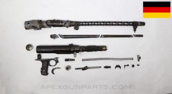 MG-15 Parts Kit, w/ Torch Cut Receiver and Barrel, WW2 Luftwaffe Marked, 7.92x57 *Good* 
