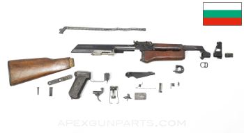 Bulgarian AK-47 Milled Fixed Stock Parts Kit, Wood Furniture, 7.62x39 *Good*