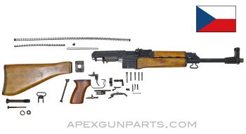 Czech VZ-58 Fixed Stock Parts Kit ,15.5" Populated Chrome Lined Barrel, Wood Furniture, Factory Finish, 7.62x39 *Very Good* 