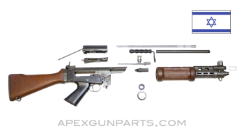 Israeli FAL Light Rifle Parts Kit, Wood Stock, 7.62X51 NATO, *Good*