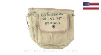 WW2 U.S. Army M2 Tripod Canvas Mount Cover, Tan, *Good*