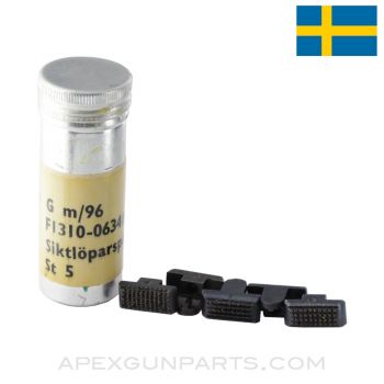 Swedish Mauser Rear Sight Slide Lock, 5 in a Tin *NOS*