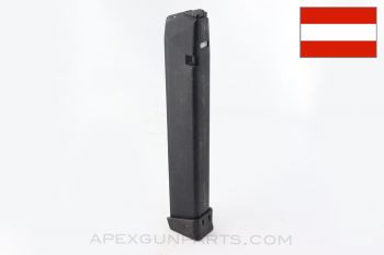 PW Arms Manufactured Glock 19 Gen 1-3 Magazine, 31rd + 2rd Extension, 9mm *Good*