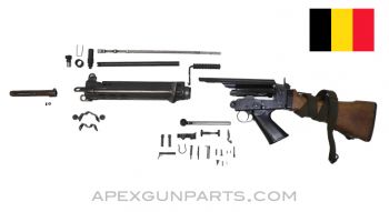 BGS FAL Parts Kit with Type C Wood Stock, Matching, Belgian 7.62X51, *Good* 