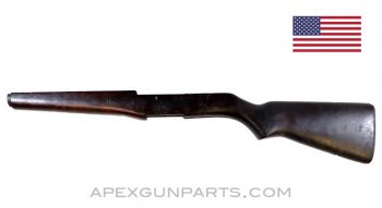 M1 Garand Rifle Stock, Springfield Armory 1943-1945, No Metal, Walnut, S.A. / G.A.W. *Very Good* 